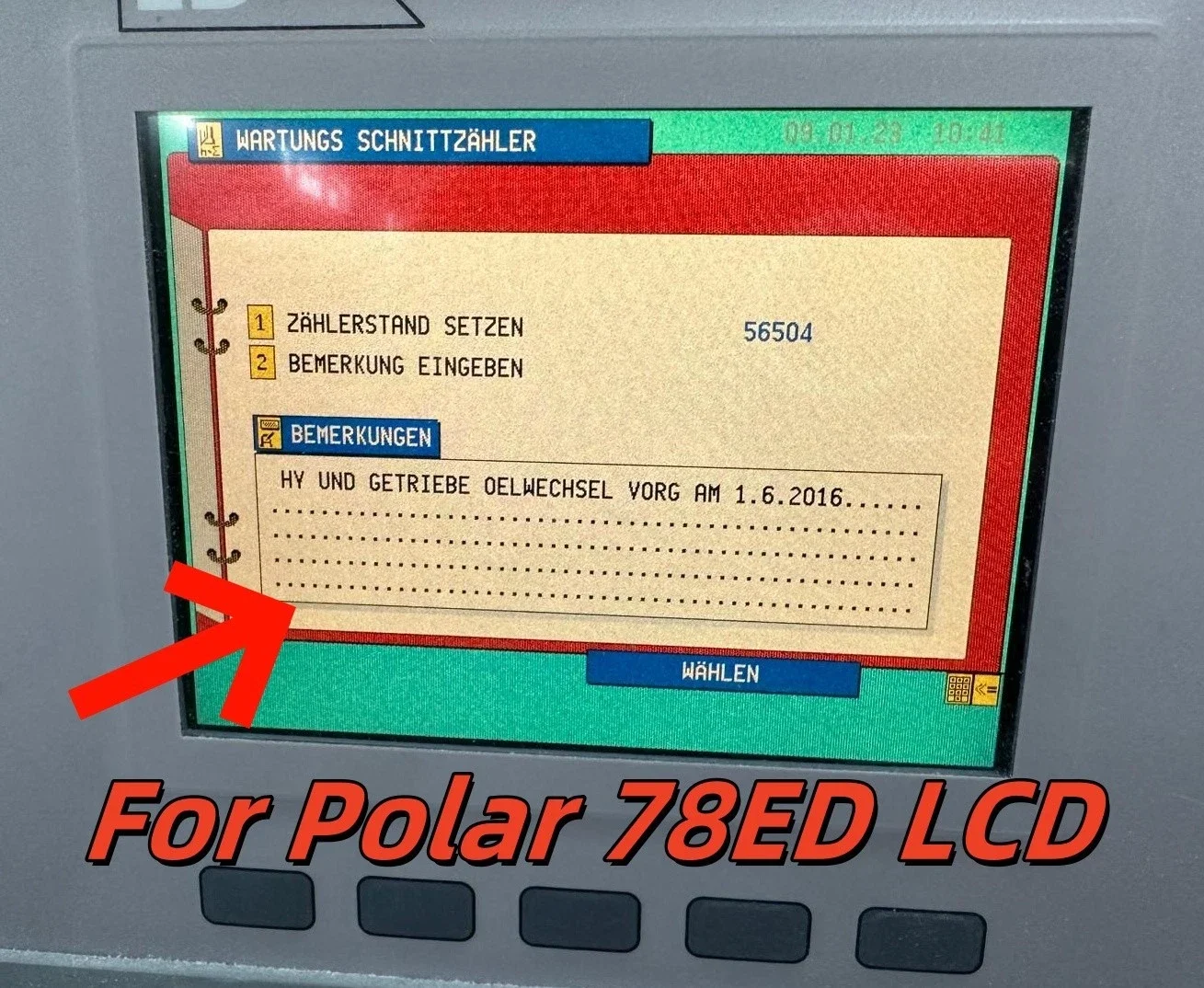LCD Screen Display for Polar 78ED Paper Cutter Trimmer Monitor Replacement