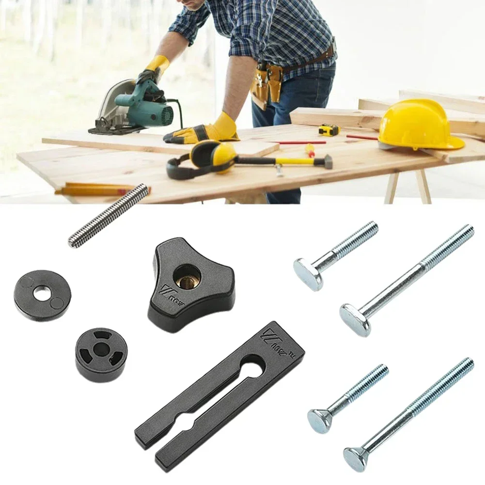 T-Slot Slider T-Track Jig Screw Fixture Rail Special Access Nut Handle T Screw Woodworking Tool For Router Flip Table Saw Table