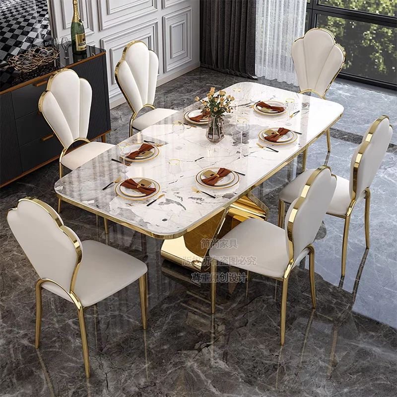 Home Furniture Individual Dining Table Dinning Tables Sets Luxury Restaurant Kitchen Islands Table A Manger Chairs Center WX