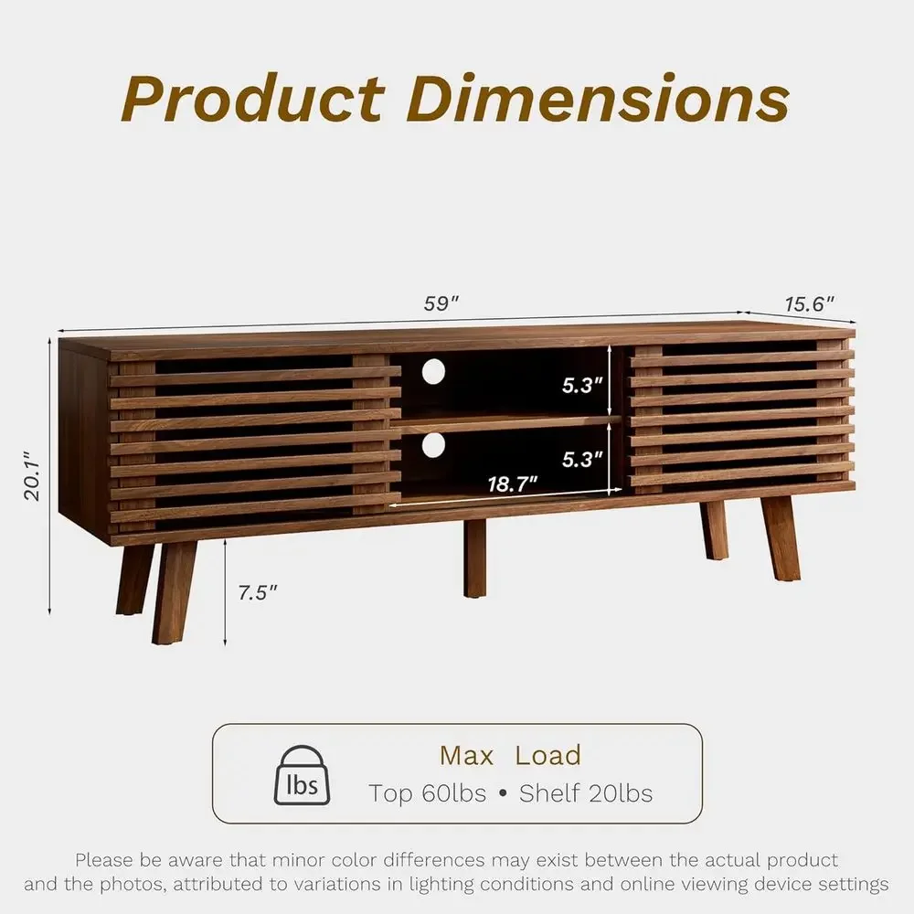Living Room Table Sets o 2, Century Coee Table and TV Stand, Wood Coee Table with Storage, ern TV Stand or Bedroom, Living Room,