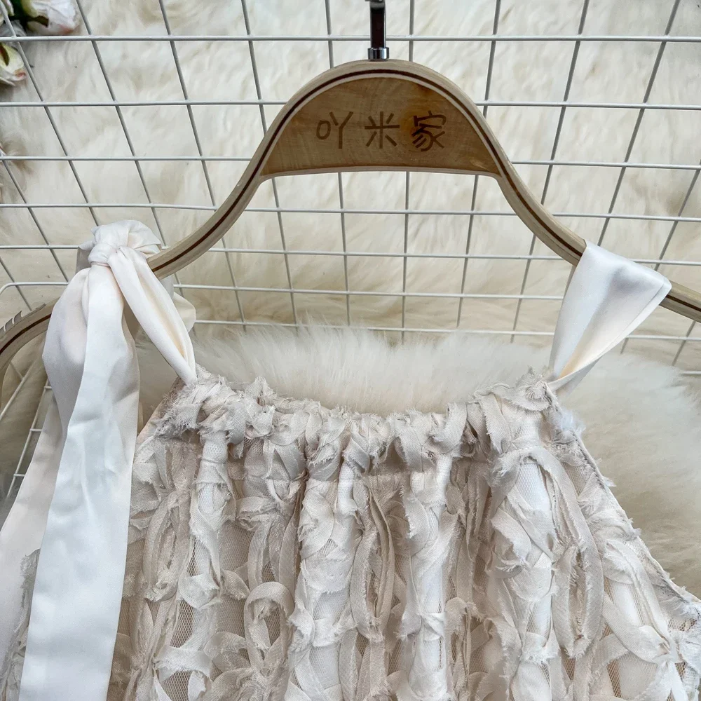 여성용 비치 드레스, 여름 해변 휴일, 느슨한 민소매 원피스 홀터 드레스