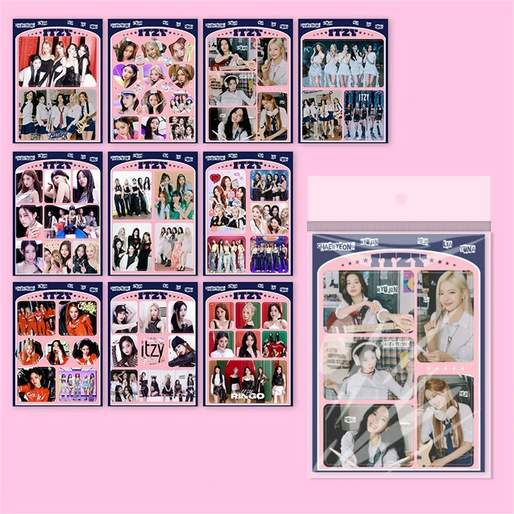 10 ชิ้น/เซ็ตไอดอลKpop GIDLE ITZY ZB1 BABYMONSTERสติกเกอร์ตกแต่งWONWOO KARINA Rickyแฟนของขวัญคอลเลกชัน