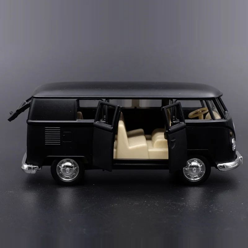 1:36 Volkswagen VW T1 Bus Alloy Diecasts Toy Car Models Metal Vehicles Classical Buses Pull Back Collectable Toys For Children