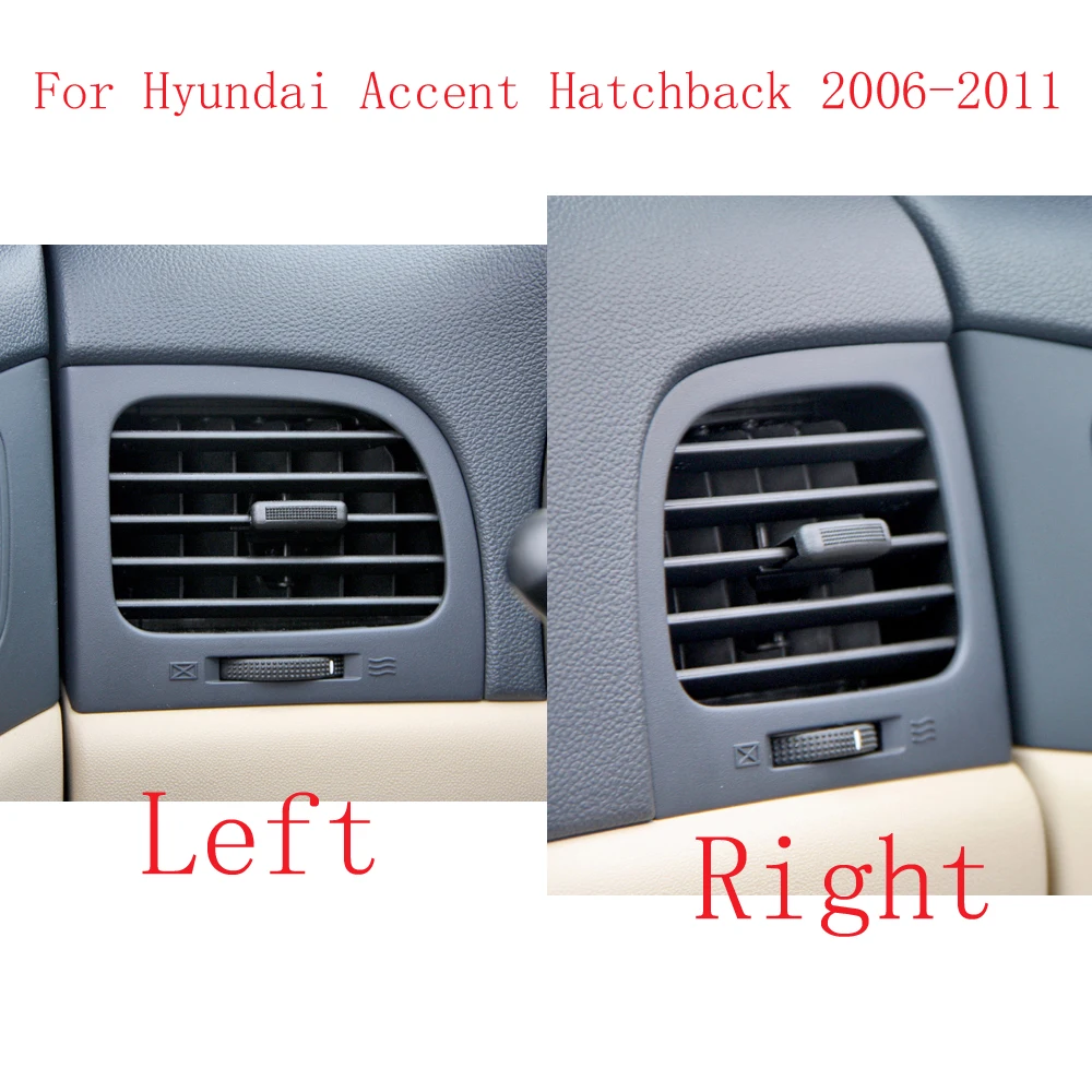 1/2 pièces pour Hyundai Accent Hatchback 2006-2011, grille de ventilation du tableau de bord, buse de sortie d'air du climatiseur
