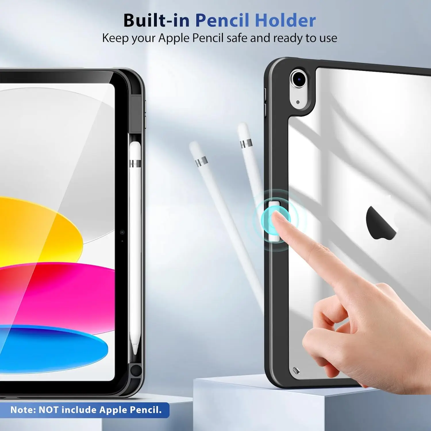 

Case for iPad (A16) 11th Generation 11 Inch 2025, iPad 10th Generation Case 10.9 Inch 2022 with Pencil Holder,Auto Wake/Sleep