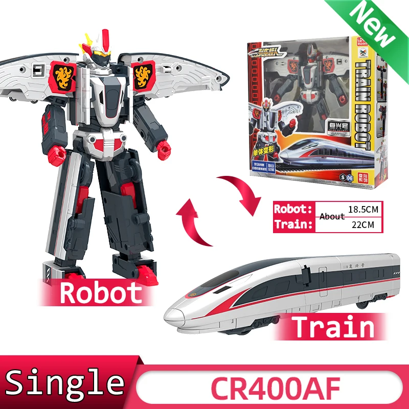 Single High-Speed Railway Super Train Deformation Robot Shinkansen Transformation Train Action Figure CRH Toys For Children Gift