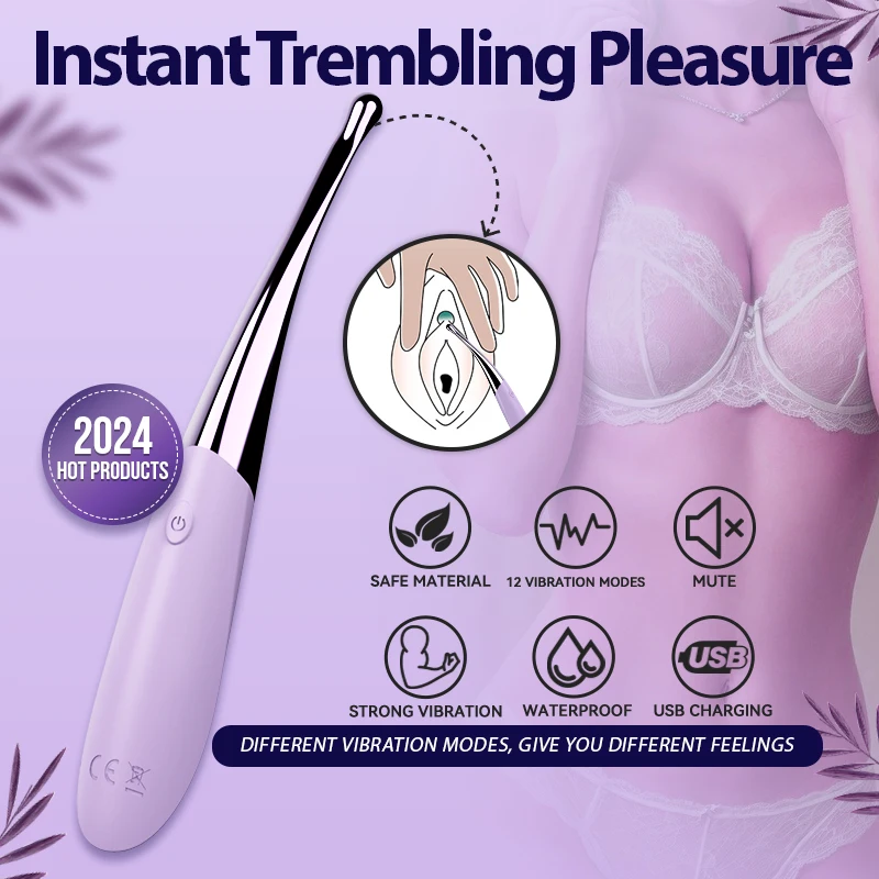 Vibrators for Women High Frequency Nipple Clitoris Stimulator Vagina Massager,G Spot Vibrator Female,Sex Toys For Adults