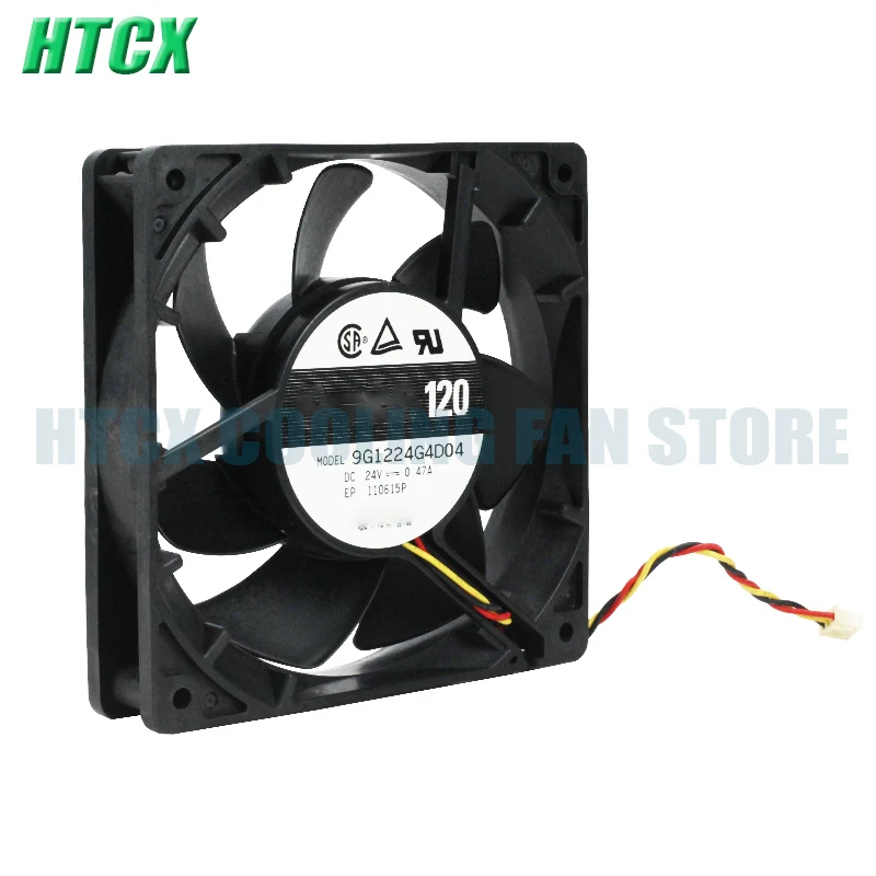 New 9G1224G4D04 12CM 12025 24V 0.47A Frequency Converter Cooling Fan