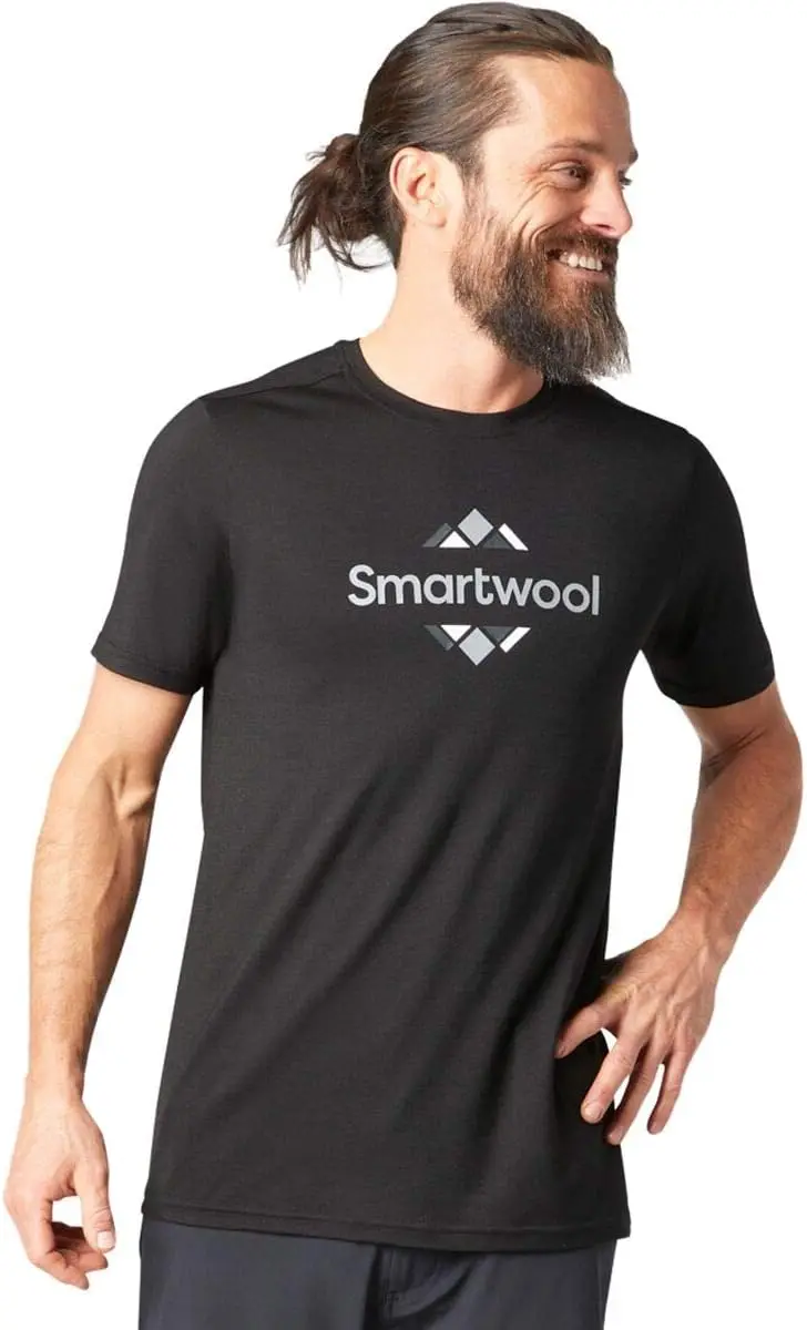 Camiseta gráfica con logo Smartwool Merino Sport 150 - Camiseta para hombre, tripulación