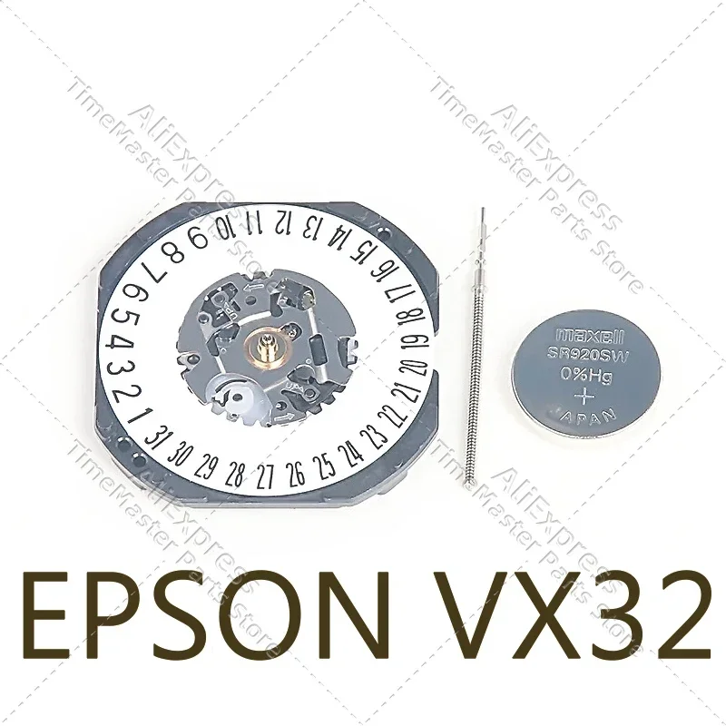 New Japanese VX32 Movement VX32e Quartz Movement Three-Pin Watch Accessories