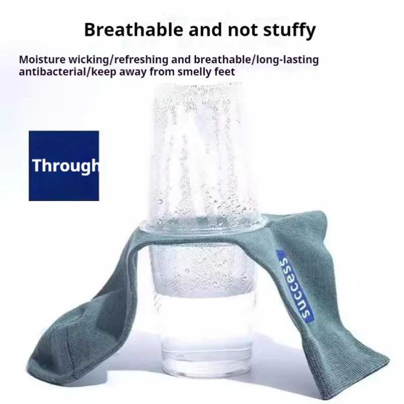 ผู้ชายป้องกันกลิ่นเหงื่อ-ดูดซับถุงเท้ายาวMid-Crewกีฬาถุงเท้าAnti-Bacterial WARMฤดูหนาวAll-Seasonธุรกิจถุงเท้าผู้ชาย