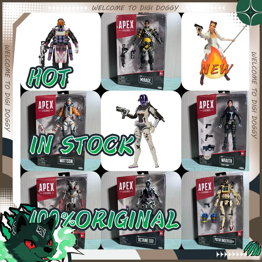 

Genuine Apex Legends Figure Bloodhound GIBRALTAR Watson LifeLion PATHFINDER WRAITH BAN-G-ALORE CAUSTIC MIRAGE OCTANE REVENANT