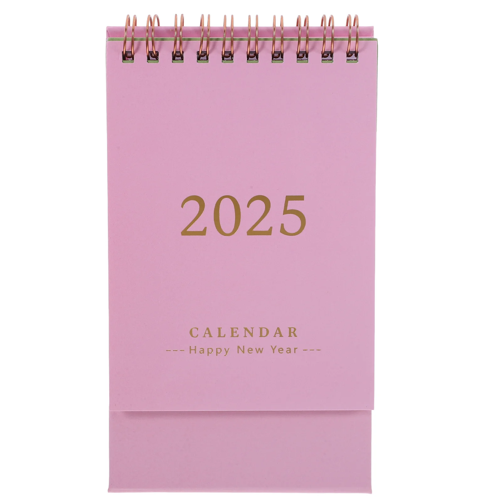 

Calendar 2025 Desk Ministanding Flip Simple Turn The Page for Classroom Desktop Pink Planner Small Office