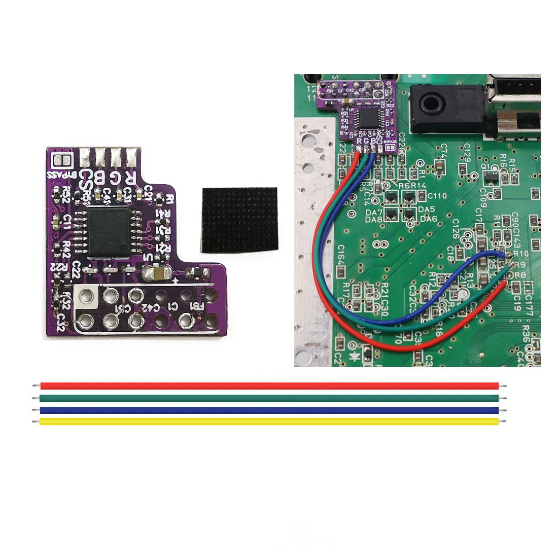 N64 RGB PCB for N64 NTSC Consoles RGB MOD Kit For N64 NTSC