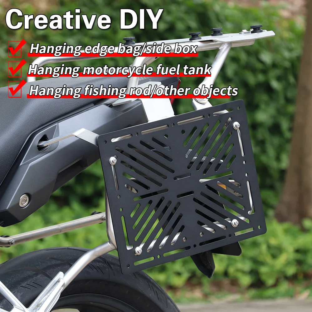 advバイク用サイドボックス取り付けプレート-オフロード旅行用タンク戦術サイドラックステンレス鋼取り付けプレート