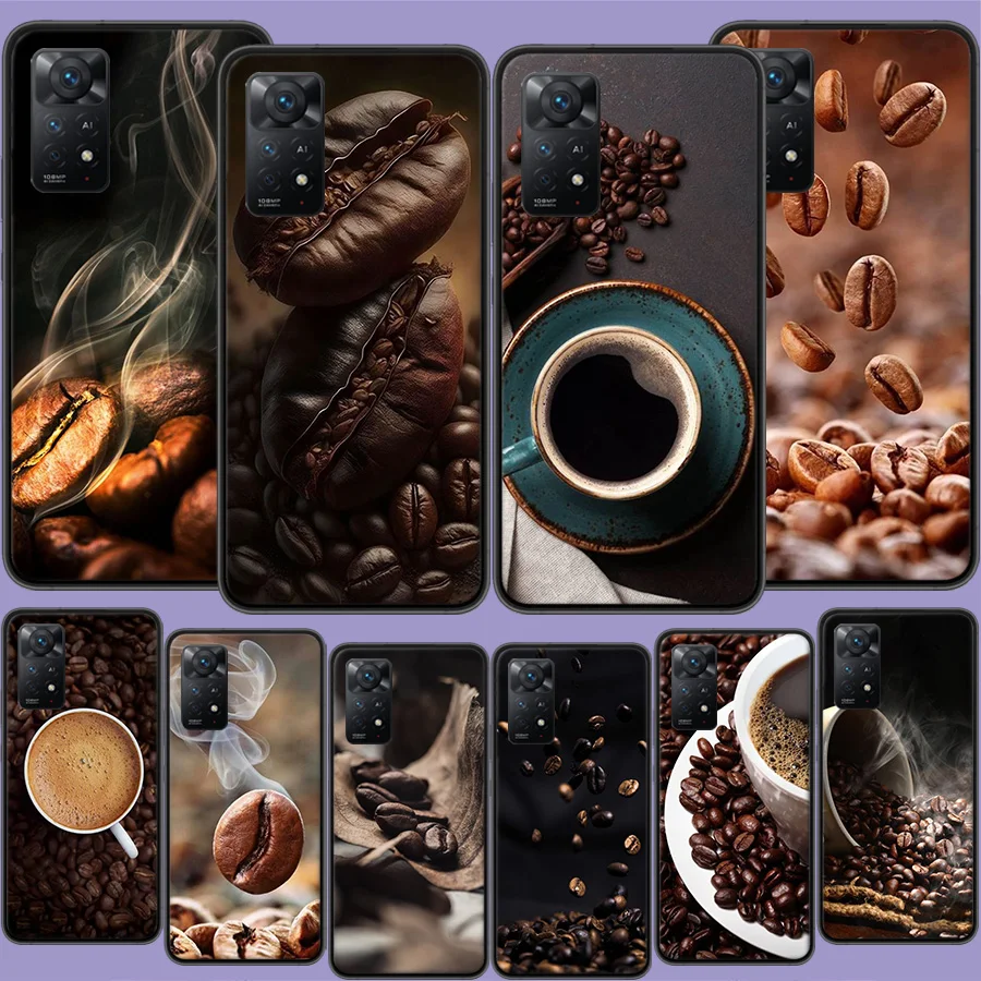 Newly Baked Coffee Beans Phone Case For Redmi Note 13 5G Plus 12C 12 10A 10C 10 9 8 9A 9C 9T 8A S2 K60 K70 Pro 7 7A 6 6A Xiaomi