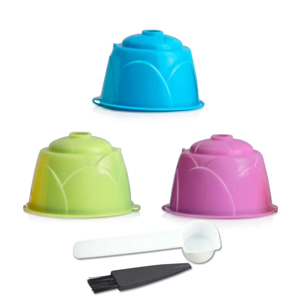 Coffee Capsules PP Fillable Exquisitely Designed For DOLCE GUSTO Series Coffee Machine Reusable Coffee Capsule Cup Filter Set