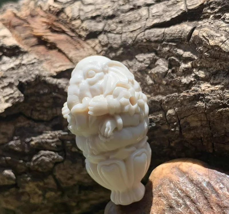 Handcrafted Buckhorn Guru Beads Buddhist Prayer Ganesh Wealth Buddha Three-way Bead DIY Jewelry Findings view 6
