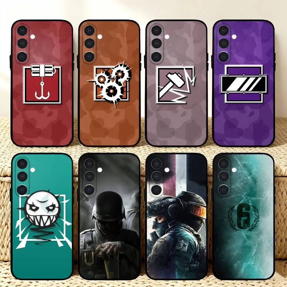 

Rainbow-Six S-Siege Phone Case For Samsung A73,72,71,A52,51,40,41,A22,A32,31,A13, Soft Black Shell