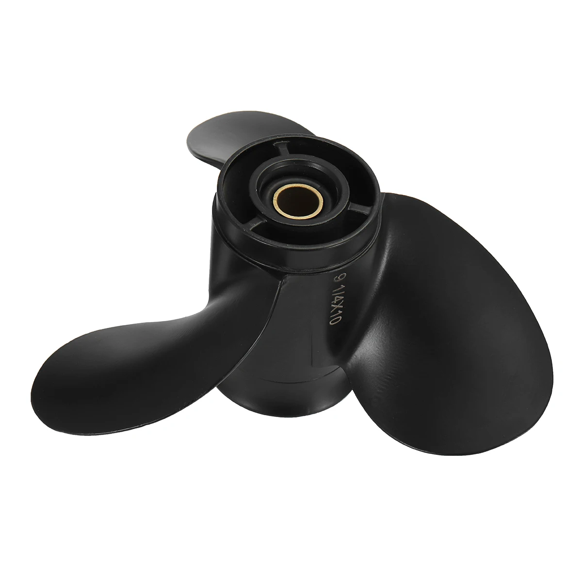 For Evinrude Johnson BRP 8-15HP Aluminum Alloy Outboard Propeller 13 Spline Tooths Black 3 Blades 174950 / 778772 9 1/4 x 10