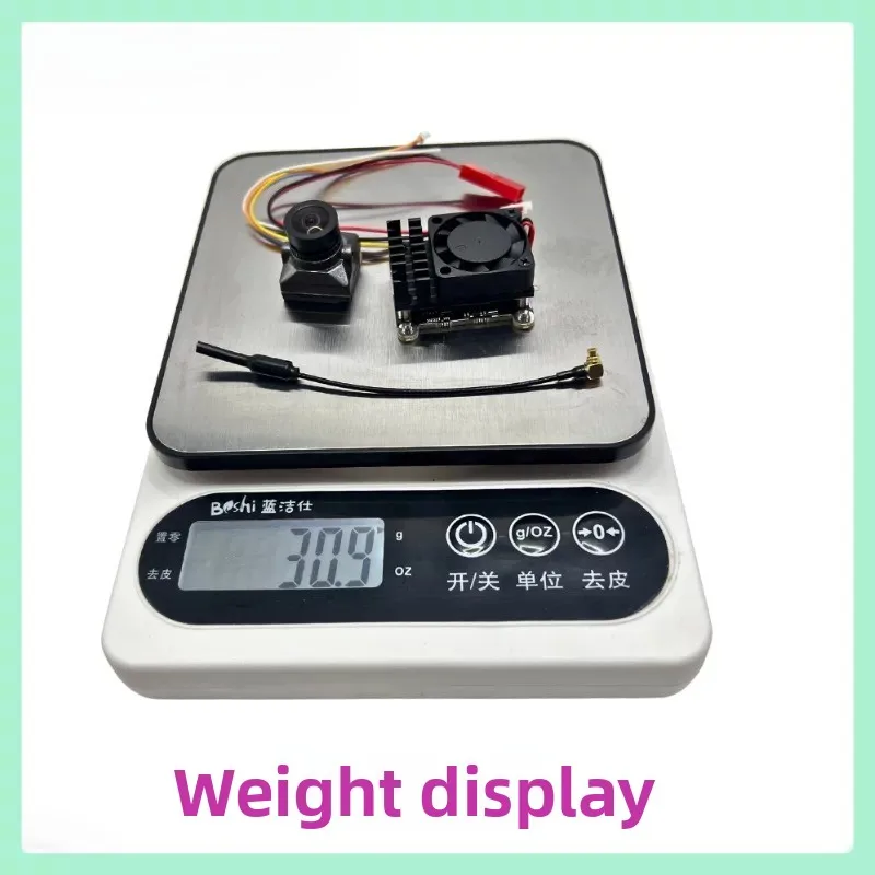 5.8G 2W high-power silicon microphone transmission, night vision camera 1500TVL fixed wing