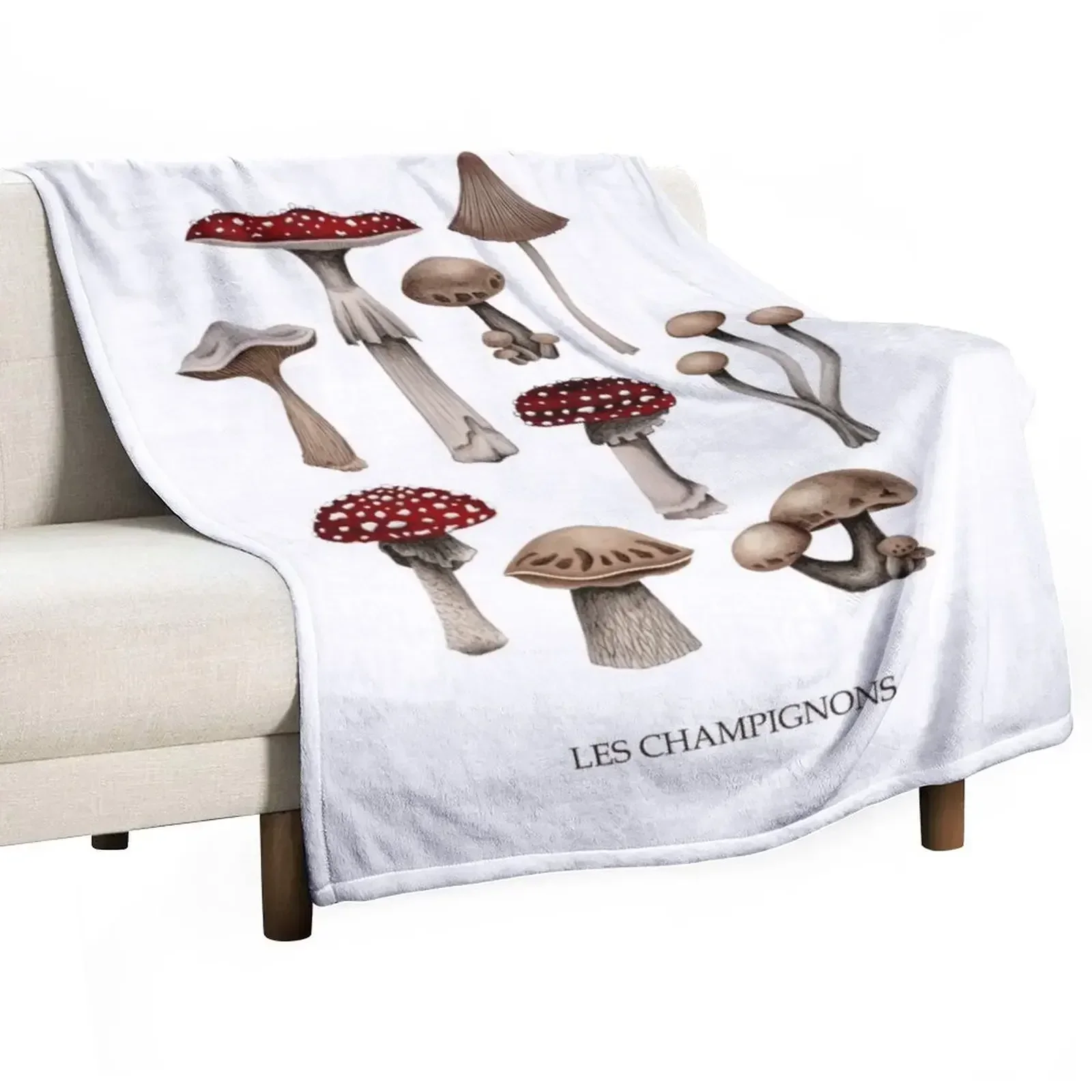 

Les Champignons Throw Blanket Weighted Sofa Throw Kid'S Blankets