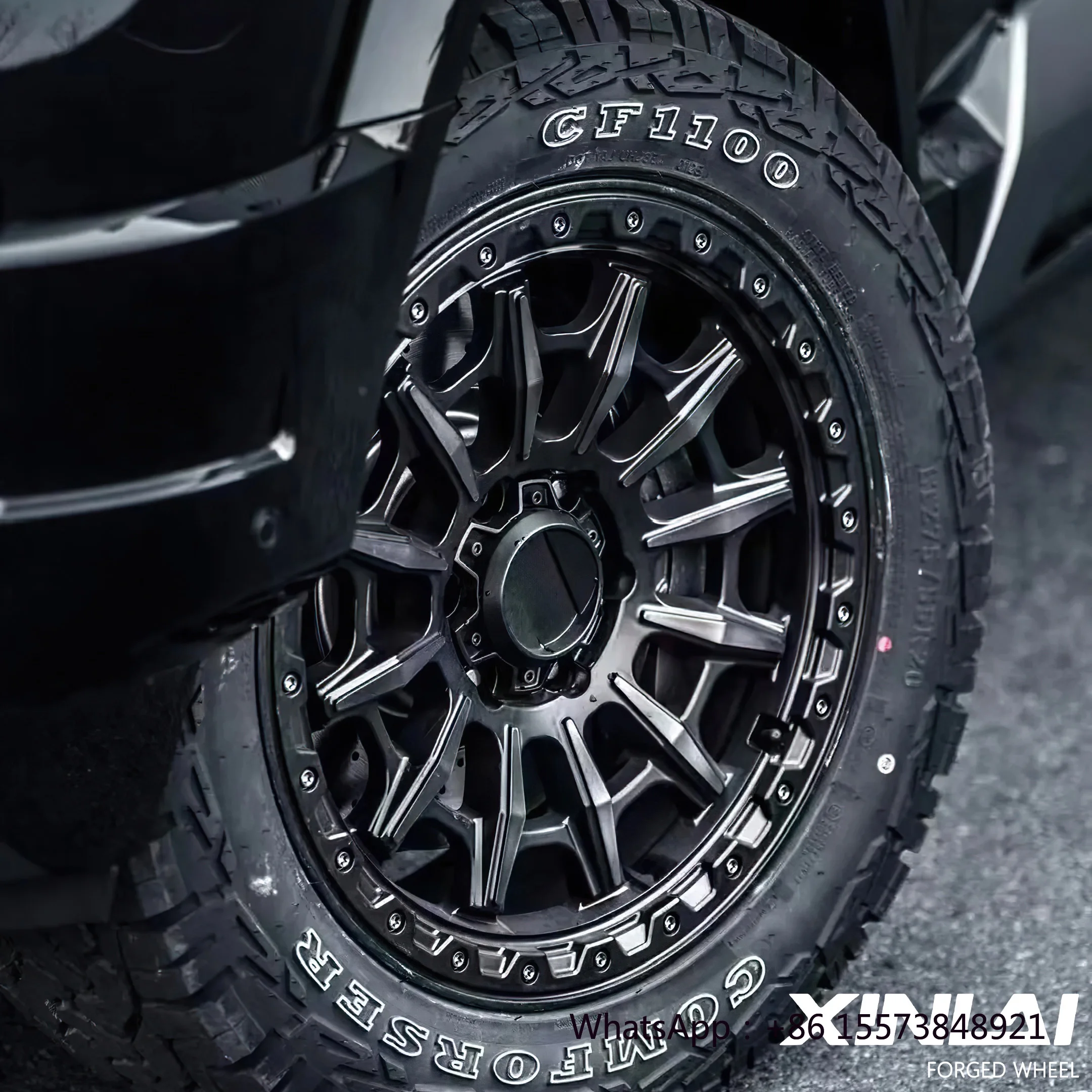 

Black Forged Off Road Wheels Beadlock Pickup Trucks and SUVs Heavy Duty Off-Road Wheel Rims for G Class