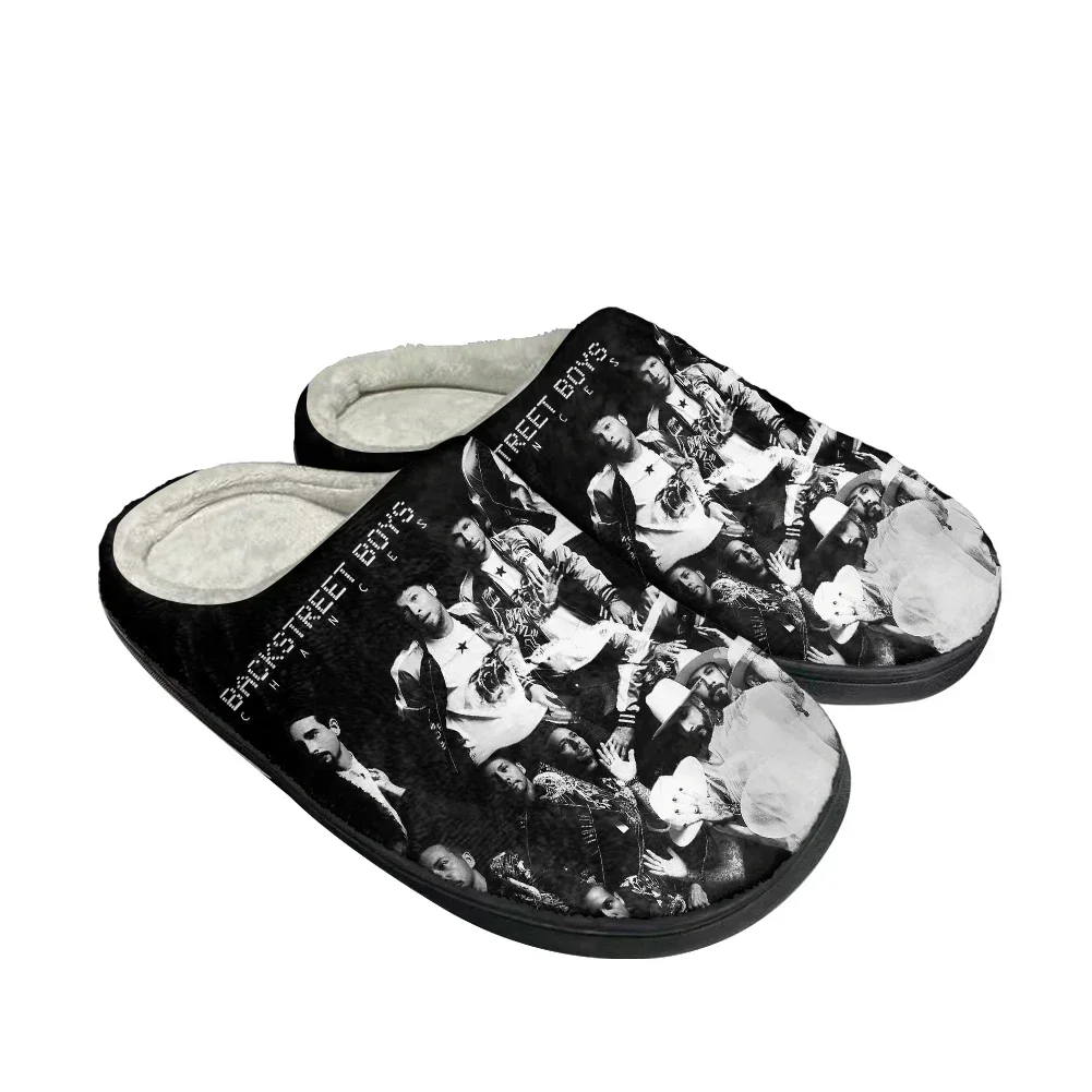 Hot Backstreet Boys Fashion Cotton Custom Slippers Mens Womens Sandals Plush Casual Keep Warm Shoes Thermal Comfortable Slipper