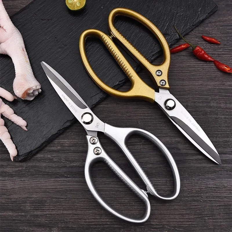 

Stainless Steel Multifunctional Kitchen Powerful Scissors Kitchen Strong Bottle Opener Meat Fish Turkey Vegetables Scissor Knife