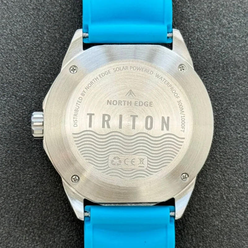 NORTH EDGE TRITON Solar Powered Dive Watch Japan MIYOTA Movt Quartz Watches For Men 316L Stainless Steel Case Waterproof 300M