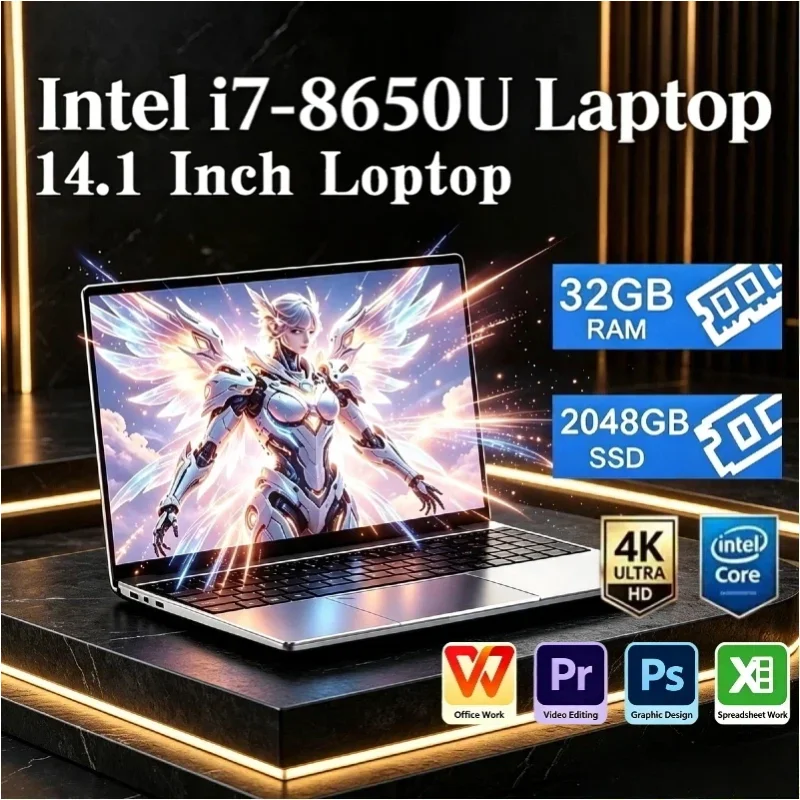 Portátil Ultradelgado 14.1 i7 32GB 2TB