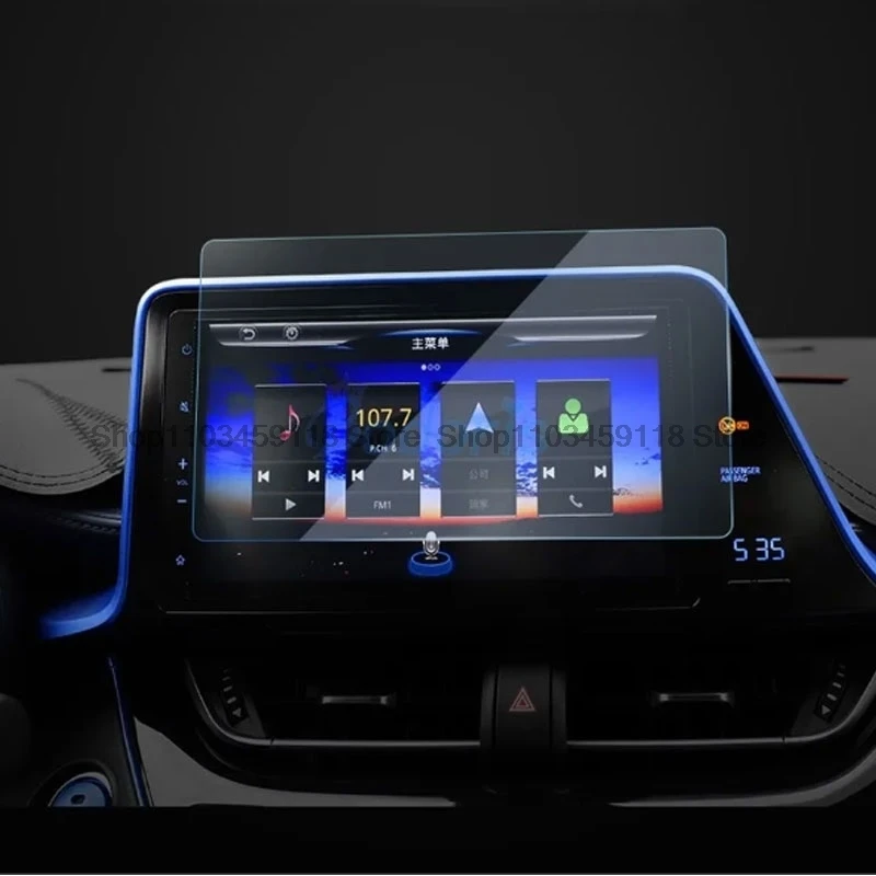 Tempered Glass  Screen Protector Film For Toyota C-HR CHR 2016 2017 2018 2019 GPS Navigation infotainment anti-scratch fitting