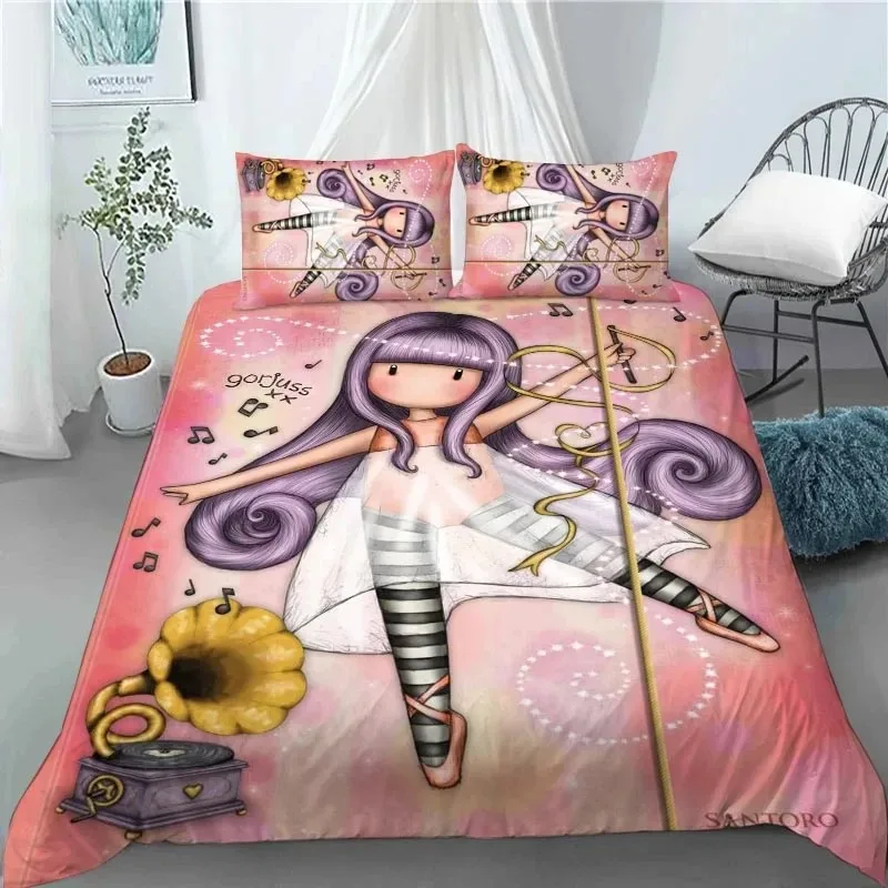 Santoro Gorjuss Duvet Cover Set Full Queen King Size Anime Beautiful Girl Bedding Set 3D Print Santoro Gorjuss Girls Duvet Cover