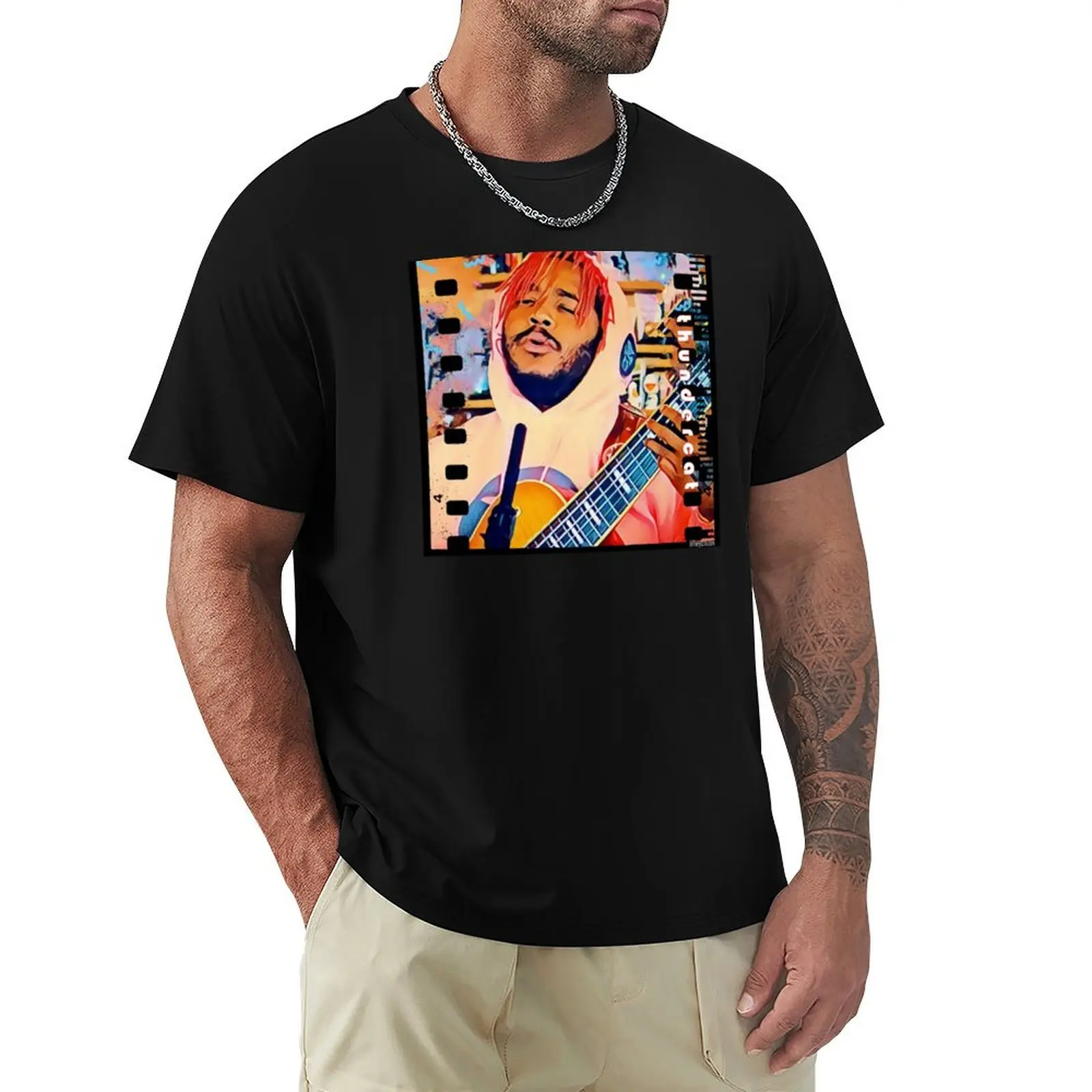 Thundercat (Film Strip Design) T-Shirt Worker Basic Short Sleeve Tee