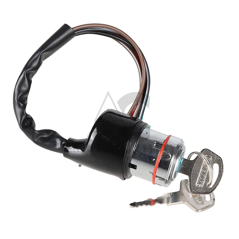 Universal Motorcycle Part 6 Wire Electric Ignition Switch Lock Key For Most Dirt Bike ATV UTV