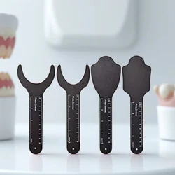 Dental Orthodontic Black Background Board Photo Image Contrast Oral Cheek Plate with Scale Mark Autoclavable Tools