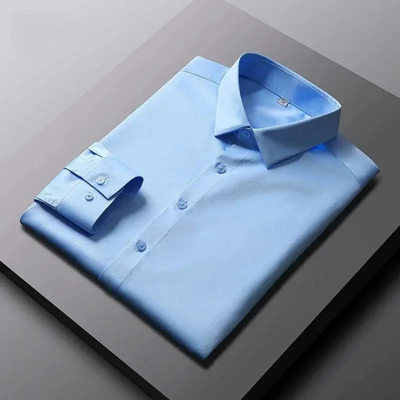 Men's Casual Fashionable Long Color Shirt PU Leather Thickened Fleece Mid-aged And Elderly Suitable Nine-point Sleeve  Co...