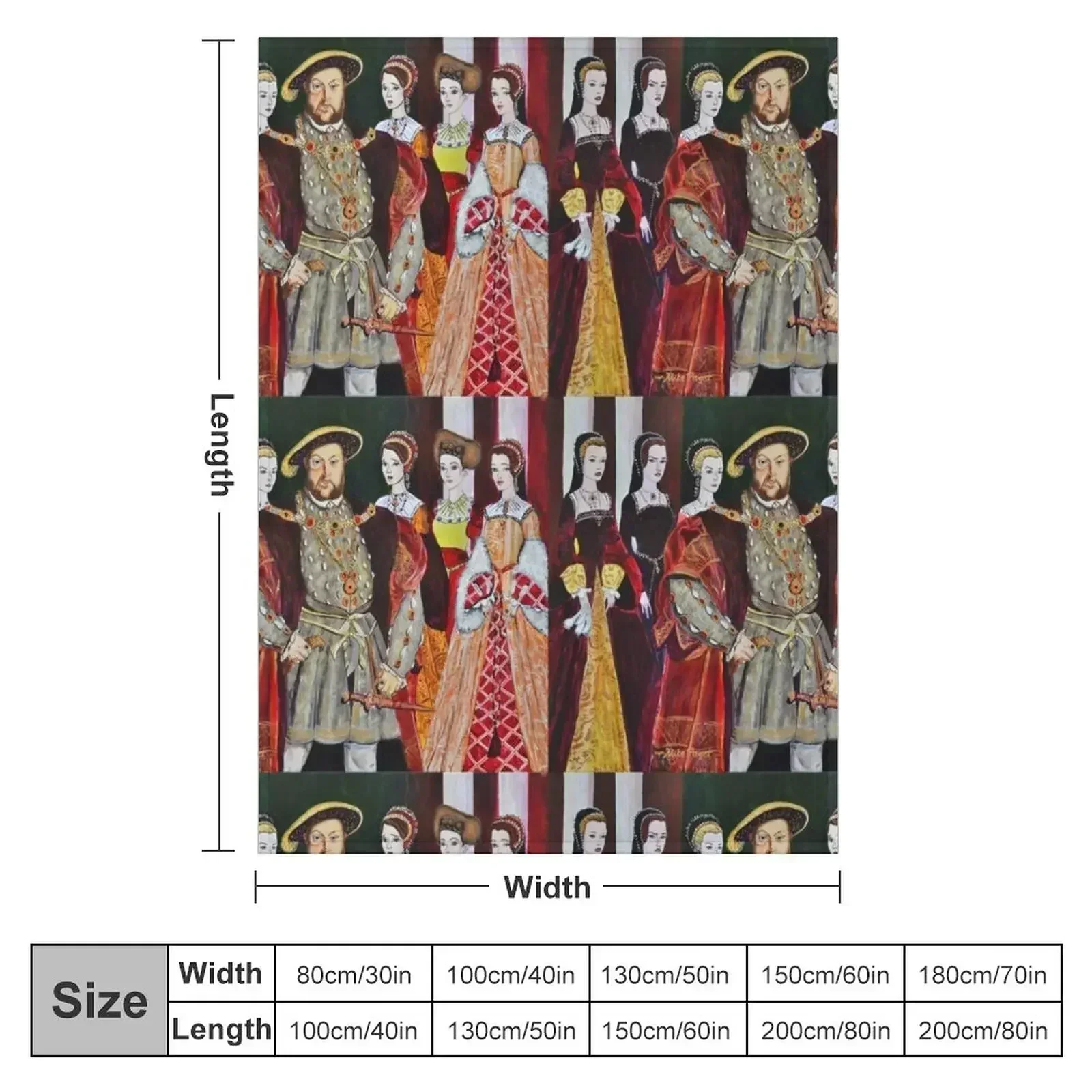 King Henry 8th and His Six Wives Throw Blanket Sofa Bed linens for winter Hair Blankets