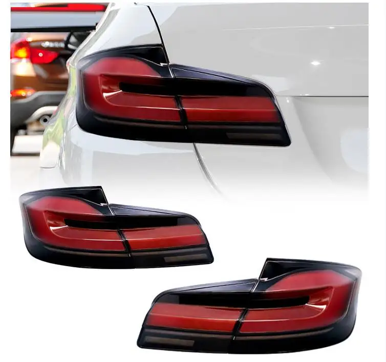 قم بتوصيل وتشغيل الضوء الخلفي F10 إلى الضوء الخلفي الجديد G30 LCI 2021 لسيارات BMW 5 Series F18 2010-2018 F10/F18 مجموعة الضوء الخلفي