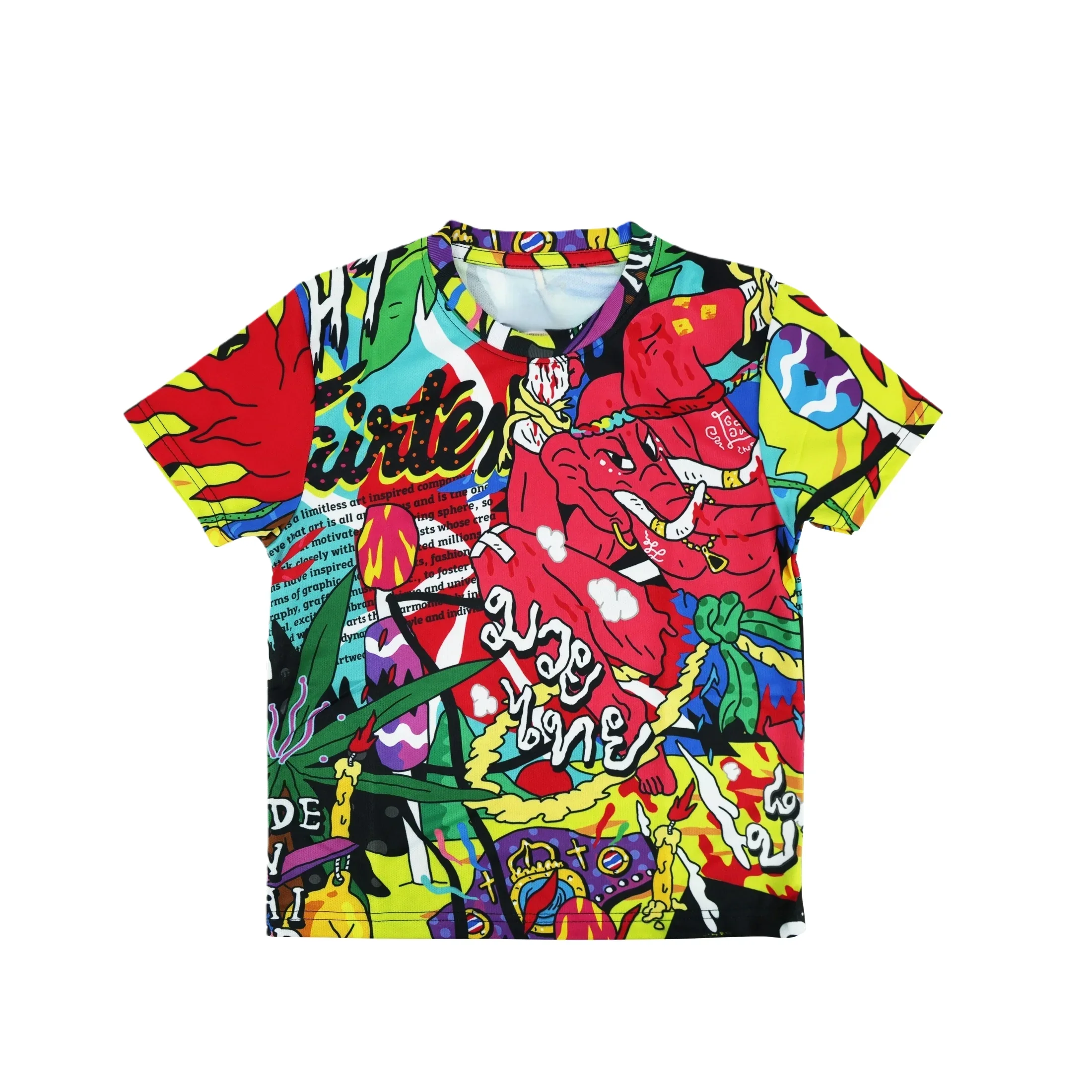 Men's Women's Summer Sports Breathable Short-Sleeved 3D Printed Fairtex Men's Boxing and Wrestling T Shirt Round Collar Shirt