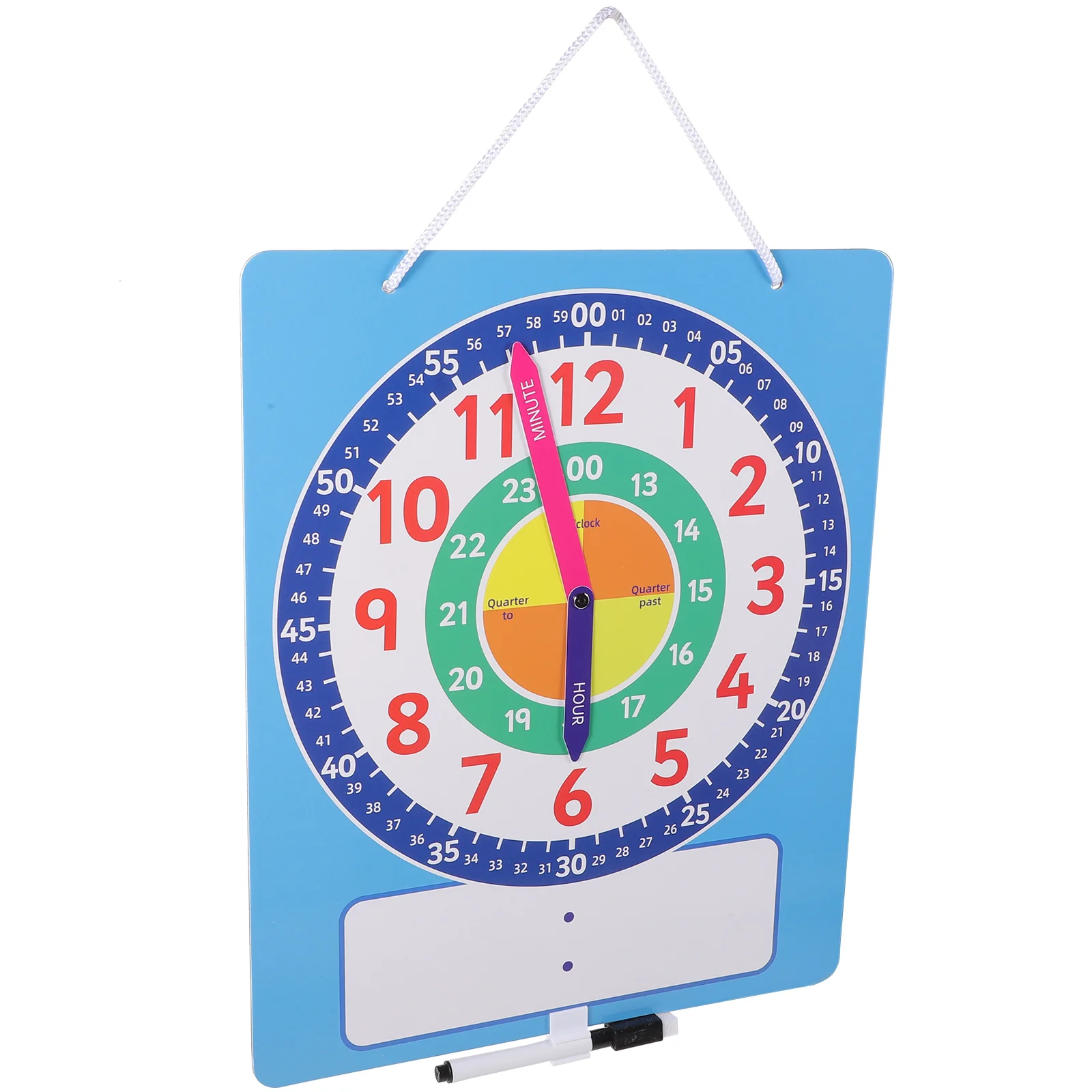 

Time Teaching Aids Cartoon Clock Model Kids Toddler Learning for Cognition Toy Children