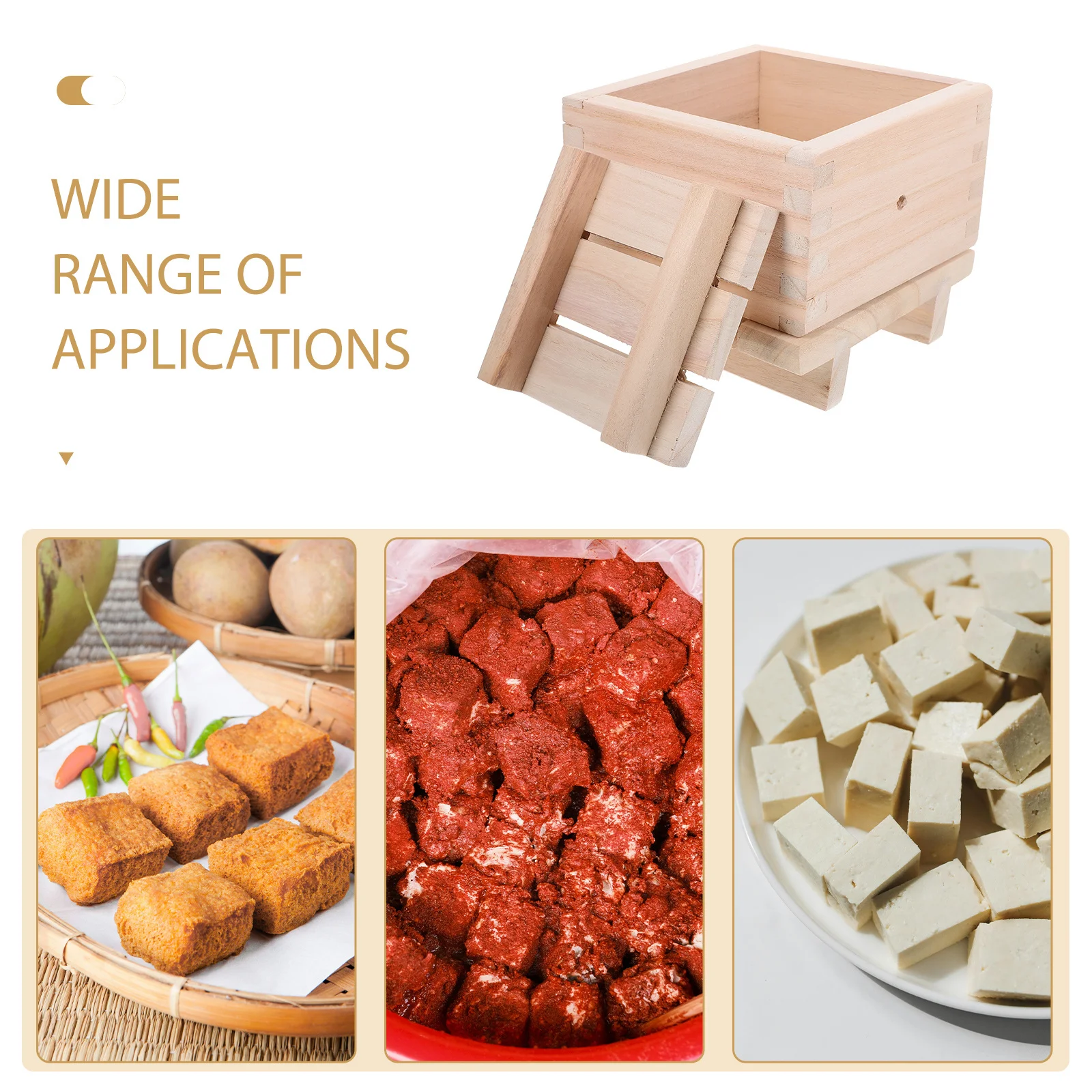

Mold Wooden Homemade Tofu Maker Diy Bean Curd Press Tool Kitchen Tofu Presser Soybean Curd Molds Household Cooking