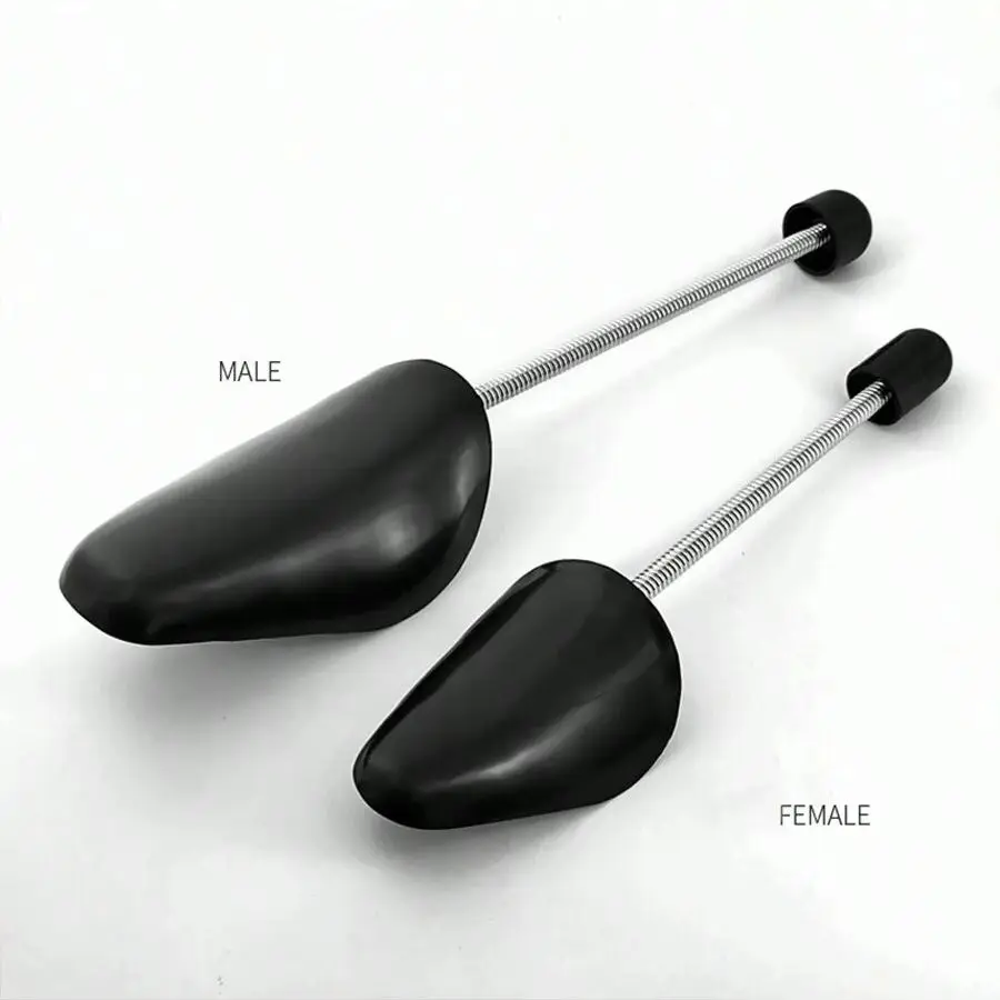 1 Pair Adjustable Plastic Spring Shoe Tree for Men & Women, Prevent Deformation, Wrinkles, and Maintain Shoe Shape, Black image 3