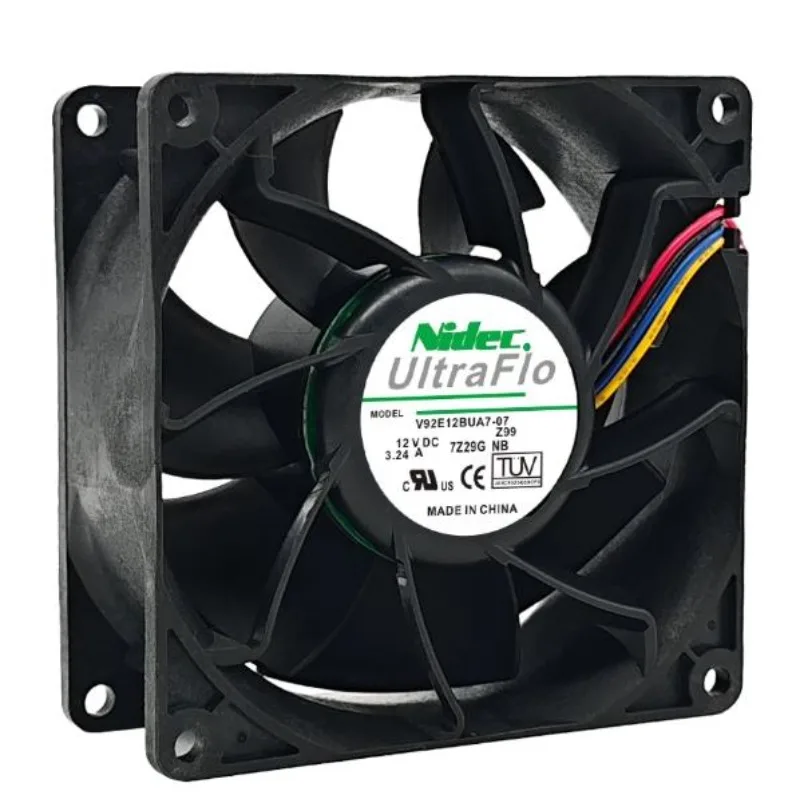 New Cooler Fan for NIDEC V92E12BUA7-57/07 9cm 9038 Violent High Speed Cooling Fan DC12V 3.24A 90x90x38mm