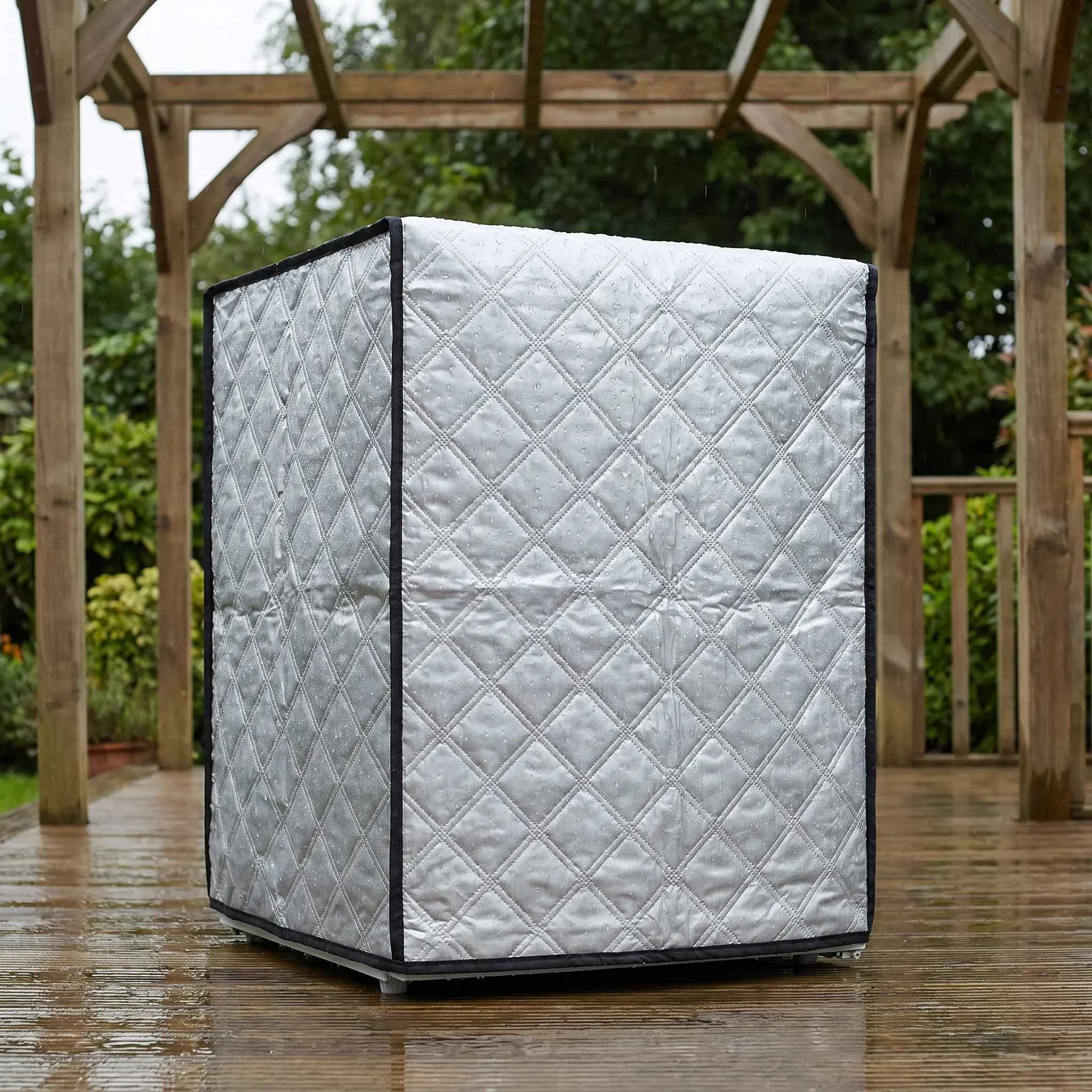 110x100cm Aluminum Foil Deep Freezer Cover Insulated Waterproof Sunshade Outdoor Mini Fridge Refrigerator Dustproof Cover