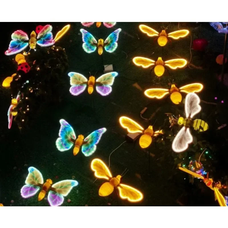 Waterproof Dynamic High Quality Butterfly Led Motif Light With Bee Light For Even Decoration