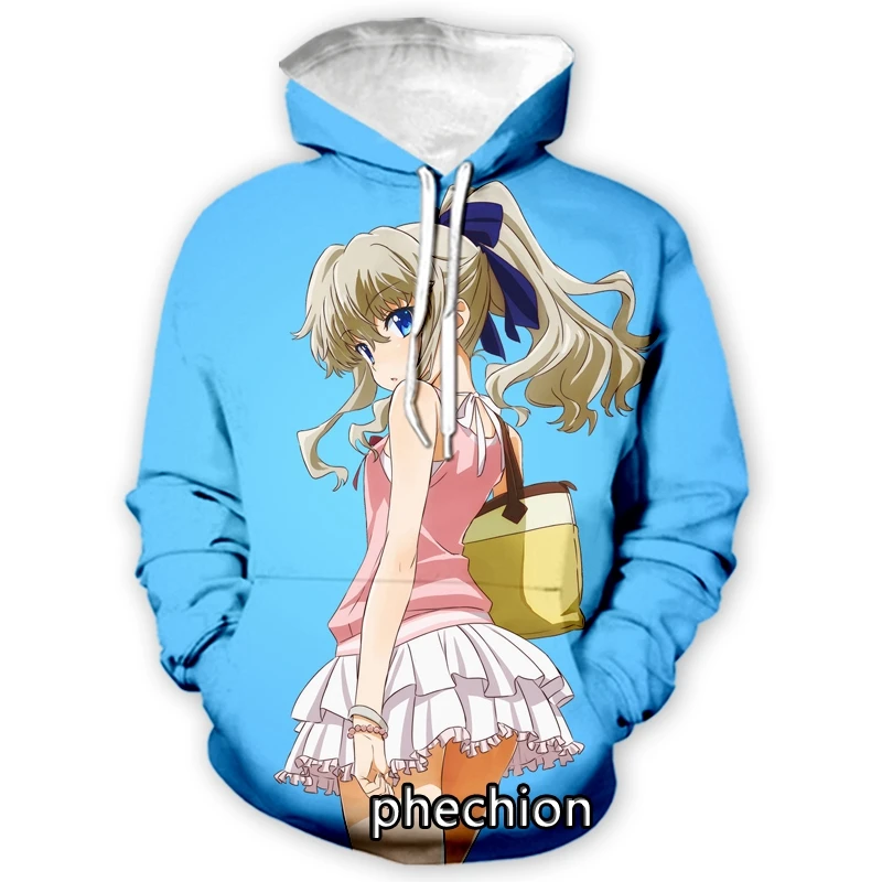 

phechion New Men/Women Anime Charlotte 3D Print Fashion Hoodies Streetwear Hip Hop Sweatshirt Casual Men Sport Clothing Z156