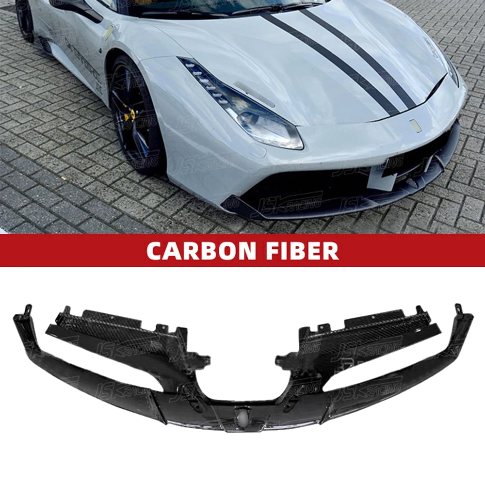 

Dry Carbon Fiber Front Lip For Ferrari 488 Gtb 2015-2018 C Style