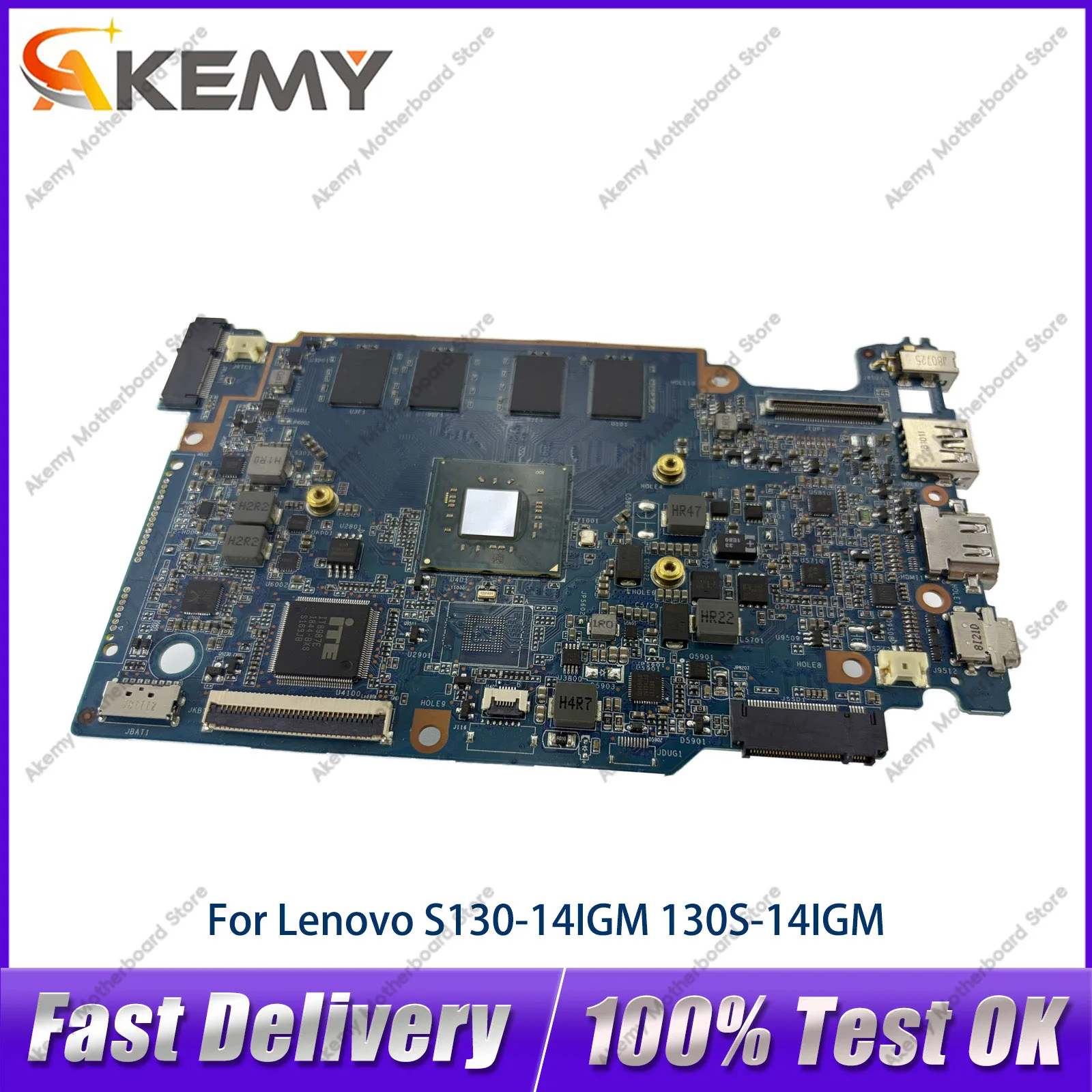 For Lenovo 120S-14IAP S130-14IGM Laptop Motherboard With N4100 N3350 CPU 4GB RAM M.2 Interface 100% Fully Tested