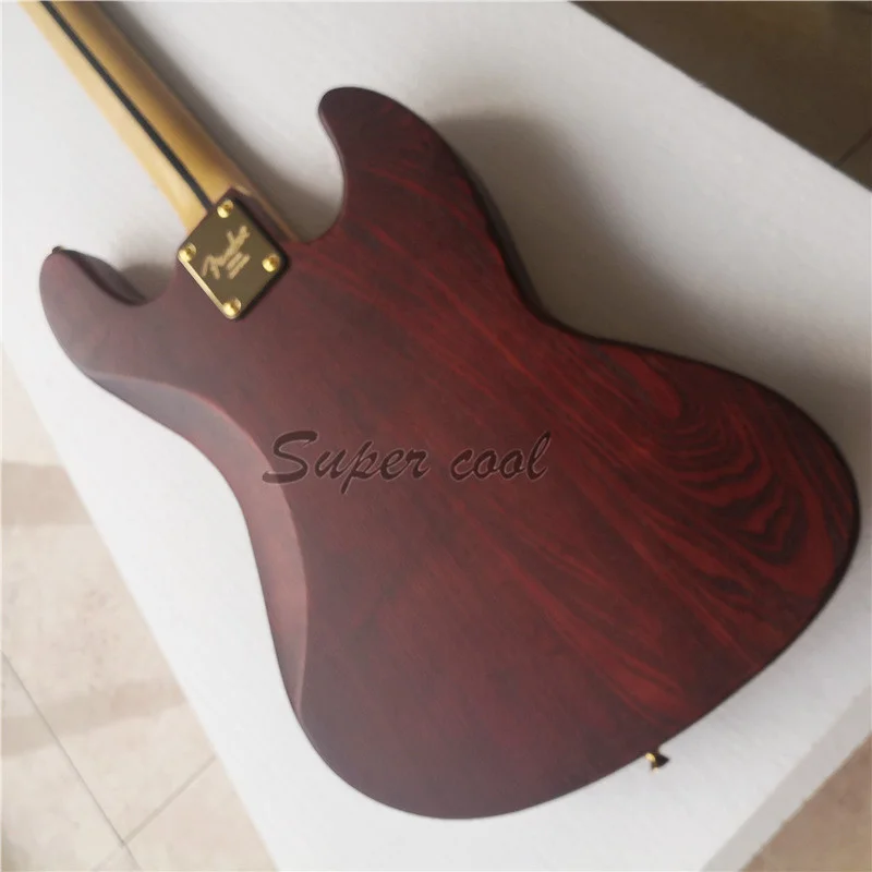 Left-Handed Bass Guitar Matte Finish Customized Product